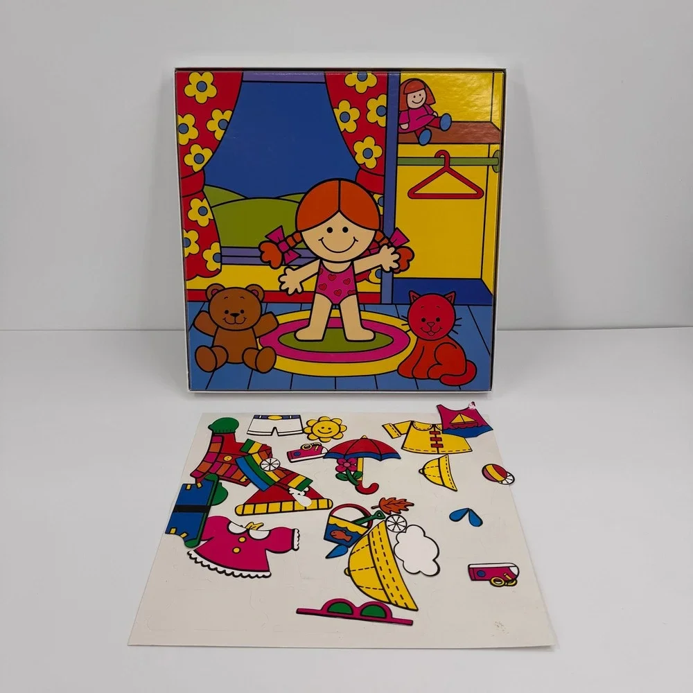 Vintage My First Colorforms COMPLETE Miss‎ Weather Dress Up Set Ages 3-6 2011